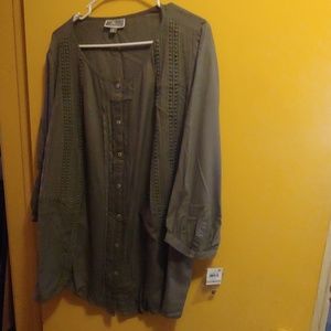 Olive green tunic